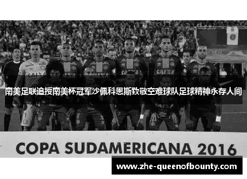 南美足联追授南美杯冠军沙佩科恩斯致敬空难球队足球精神永存人间