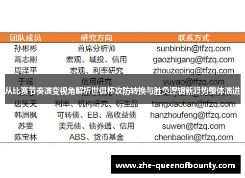 从比赛节奏演变视角解析世俱杯攻防转换与胜负逻辑新趋势整体演进 从比赛节奏演变视角解析世俱杯攻防转换与胜负逻辑新趋势整体演进